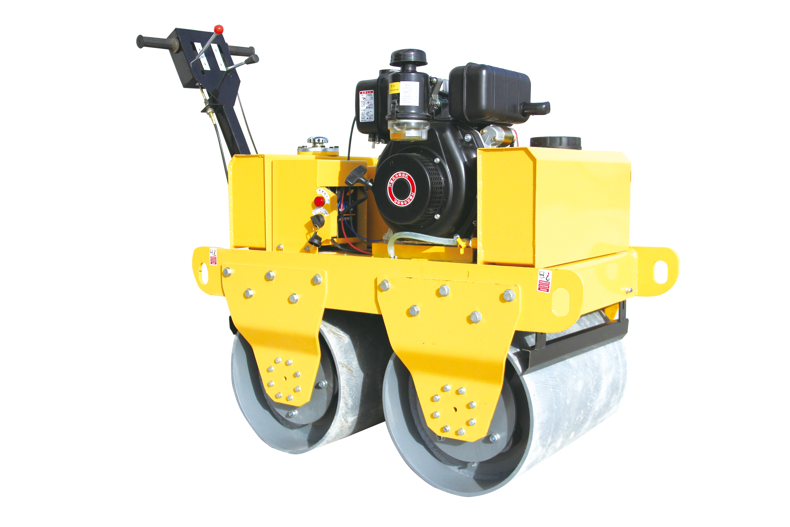 What do you need to know before using the small road roller for the first time?